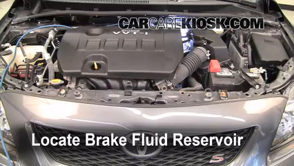 Add Brake Fluid: 2009-2013 Toyota Corolla - 2010 Toyota Corolla S 1.8L ...